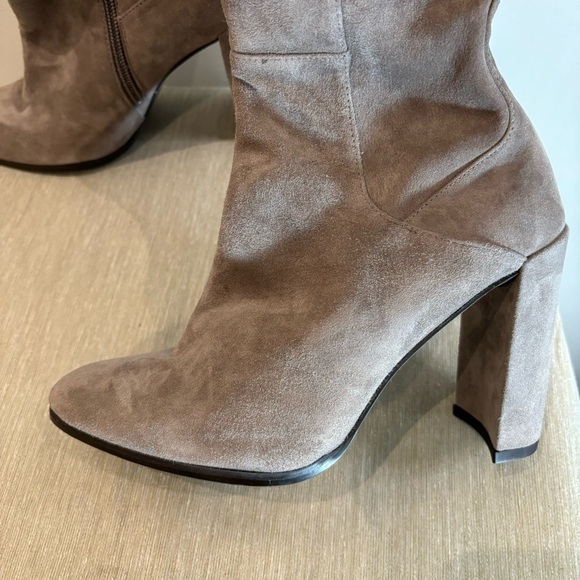 STUART WEITZMAN Sz 6 Suede Heeled Over the Knee  Zipper Closure Boots NWOT - Picture 9 of 16